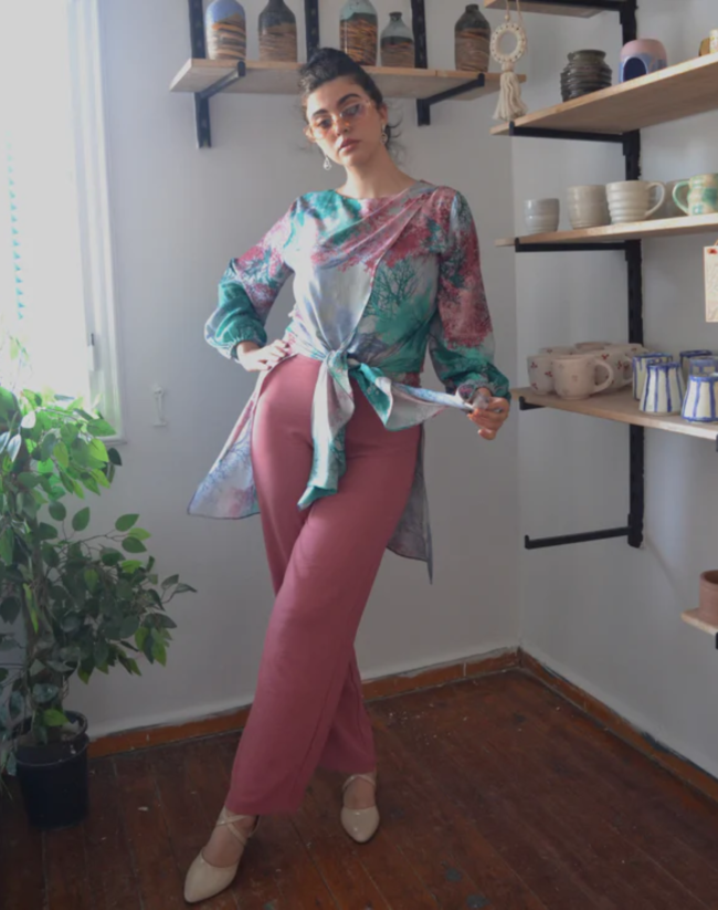Terracota Crêpe Pants - Image 5