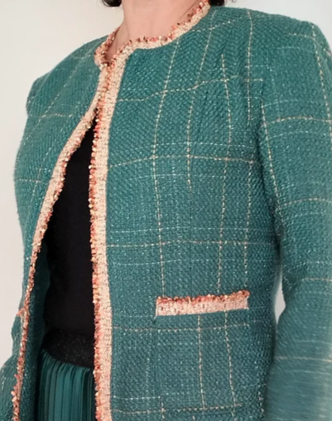 Olive Tweed Blazer - Image 2
