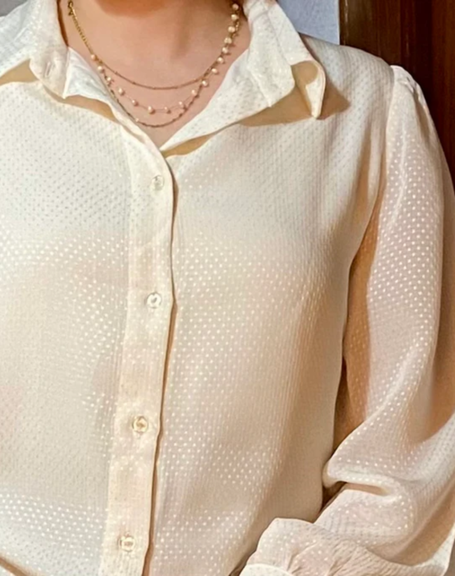 Plumetis Voile Blouse - Image 3