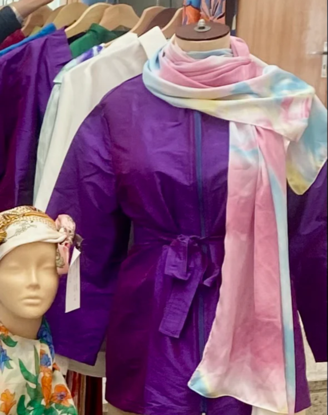 Purple Taffeta Kimono - Image 2