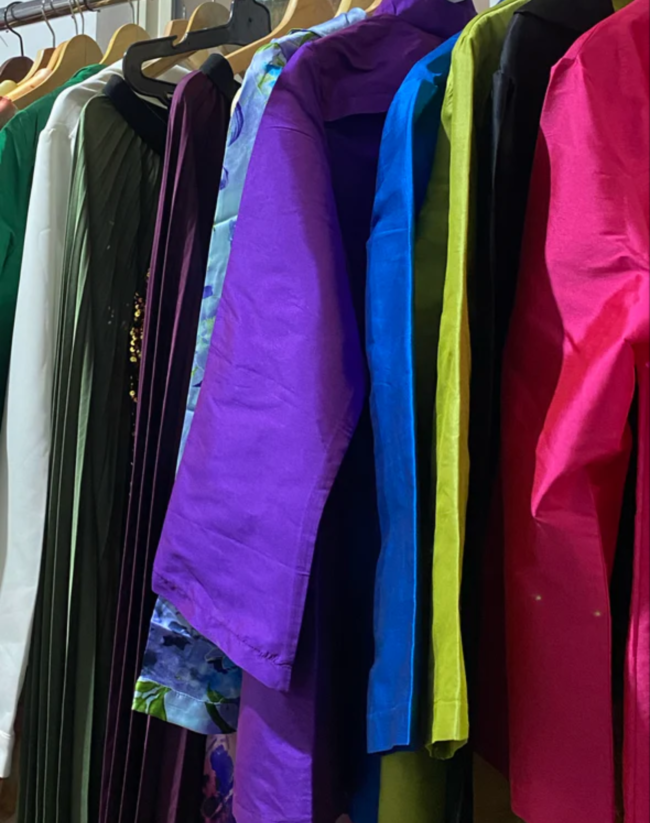 Purple Taffeta Kimono - Image 3