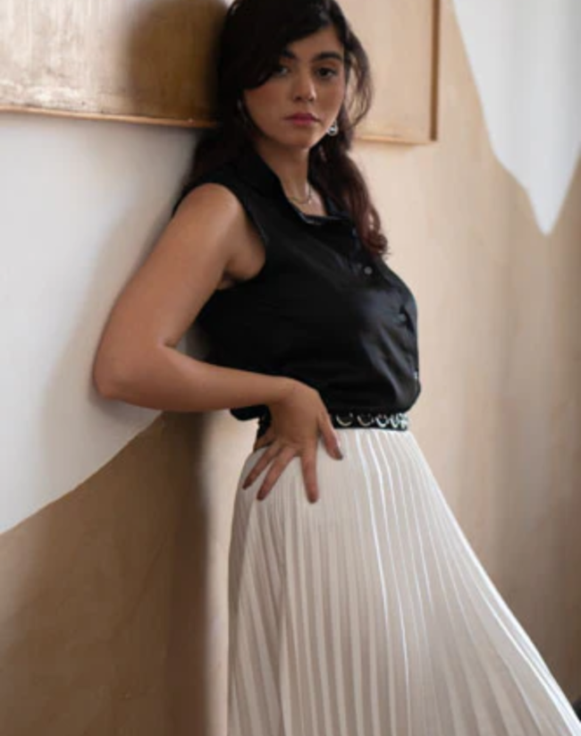 Summer Satin Blouse - Image 3