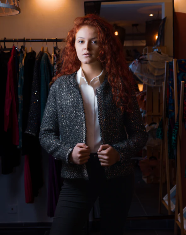 Vintage Tweed Blazer - Image 9